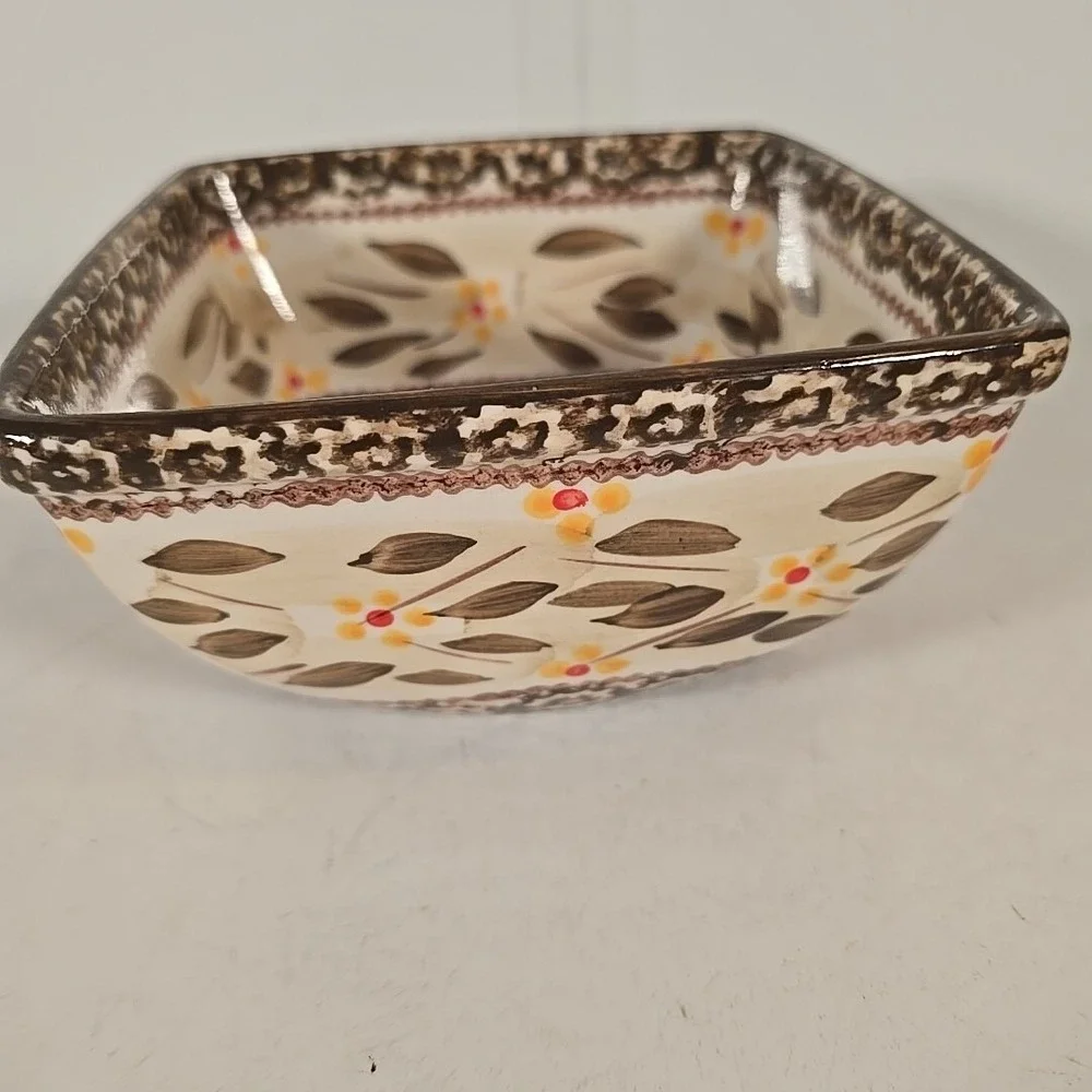 Temp-tations‎ Presentable Ovenware Tara Old World Square Bowl Dish 1 Quart